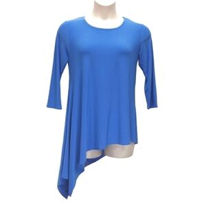 Cato 3/4 Sleeve Asymmetrical Tunic Top
